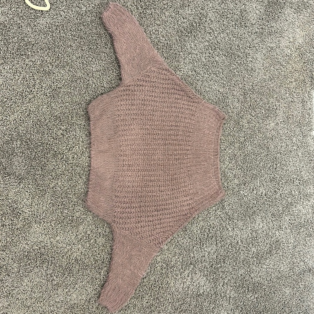 Lulus Purple Off the Shoulder Sweater